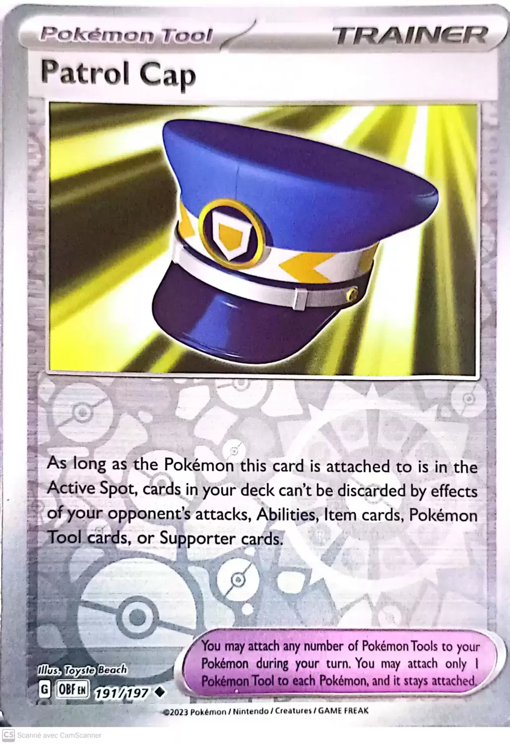 Obsidian Flames - OBF (OBFEN) - Patrol Cap Reverse