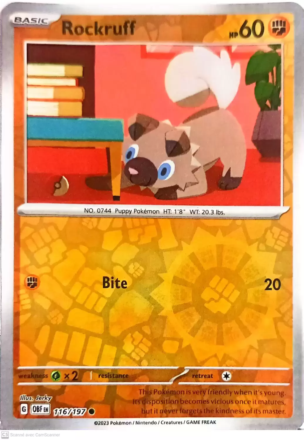 Obsidian Flames - OBF (OBFEN) - Rockruff Reverse