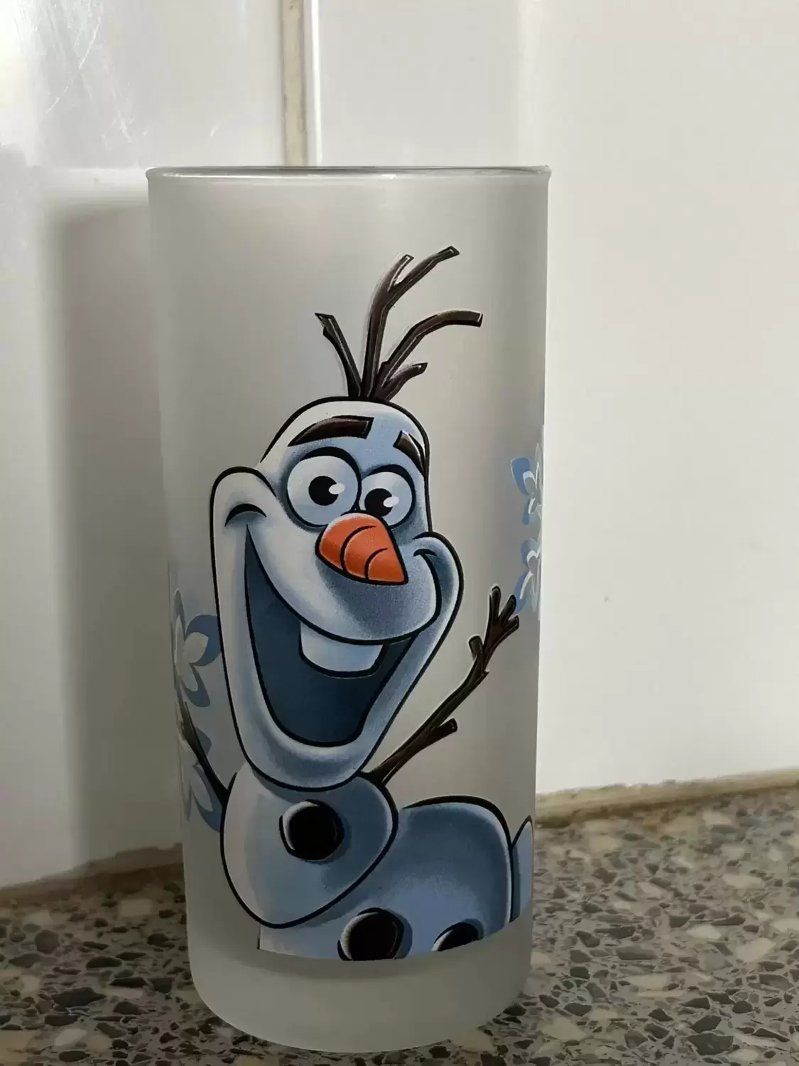 Verres Disney - Olaf Disneyland Paris opaque blanc