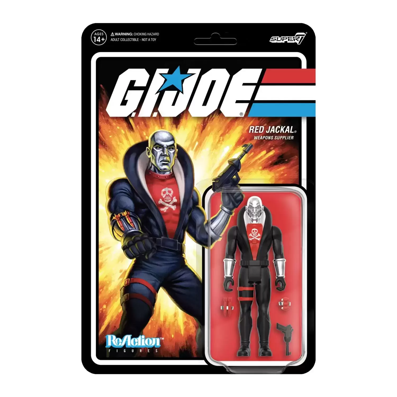 Super7 ReAction - G.I. Joe - Red Jackal (Vac Metal)