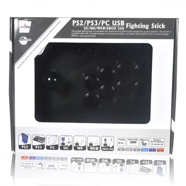 Arcade Stick - Mayflash PS2 PS3 PC USB Universal Arcade Fighting Stick