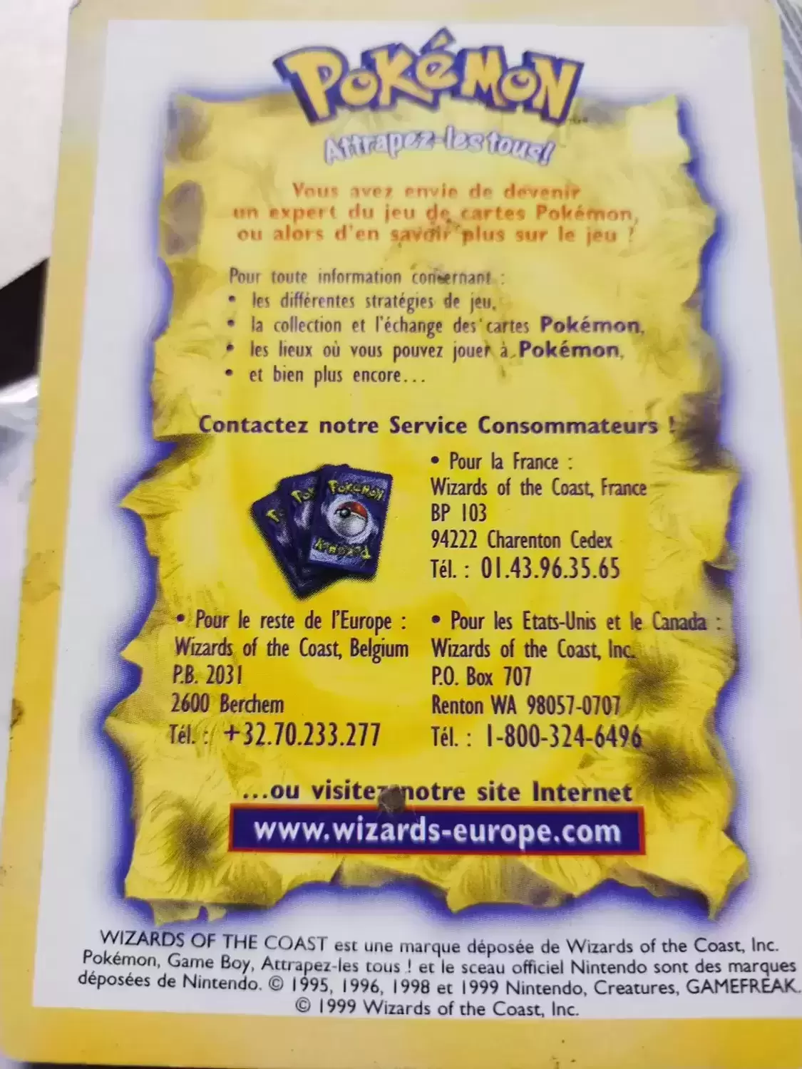 Set de Base - Carte Presentation Jeu
