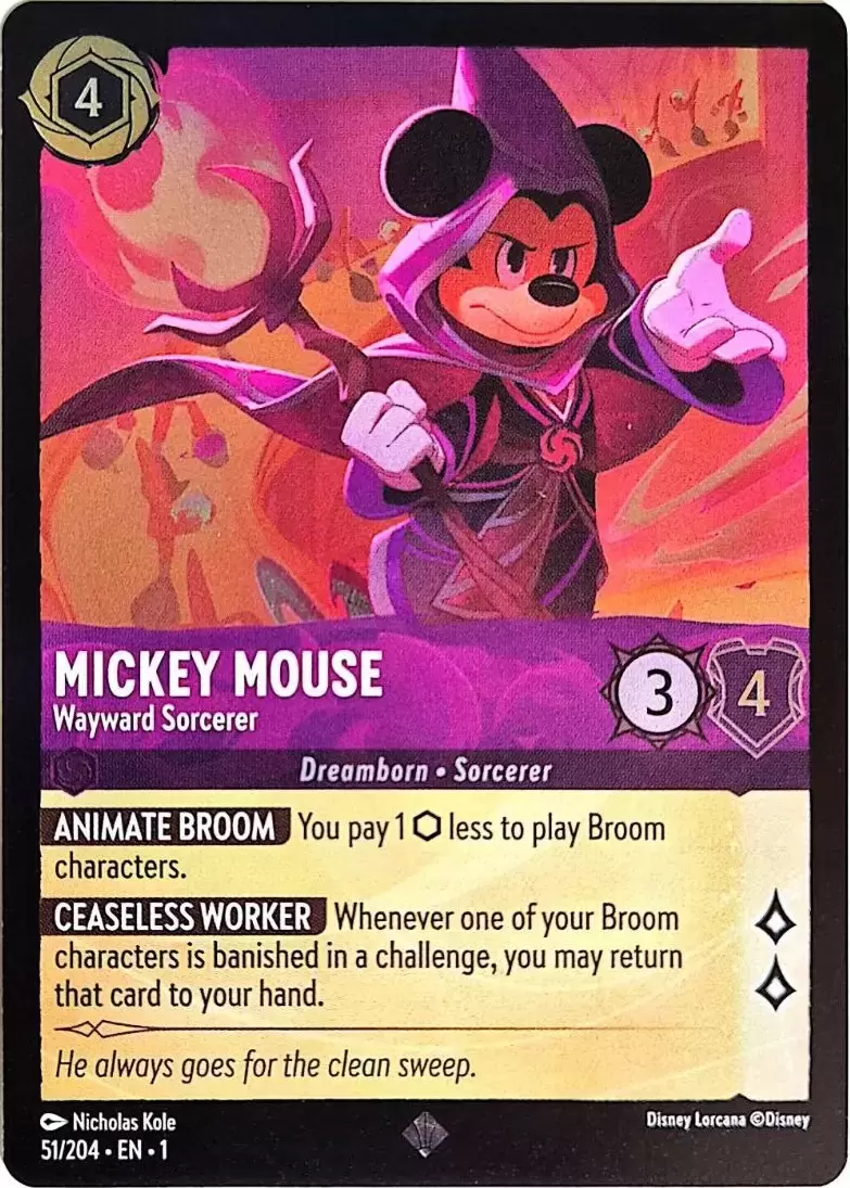 The First Chapter - Mickey Mouse - Wayward Sorcerer - Foil
