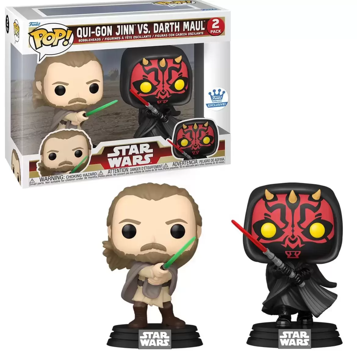 3! Darth Maul and on sale Gar Saxon 2-pk Funko Pops