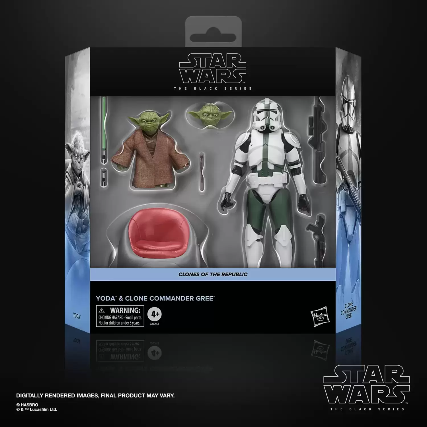 The Black Series - Phase 4 - Star Wars The Black Series Yoda & Clone Commander Gree  G0213