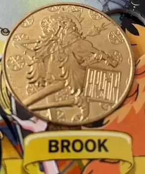 Mini-médailles One Piece 25ème Anniversaire - Brook ( or)