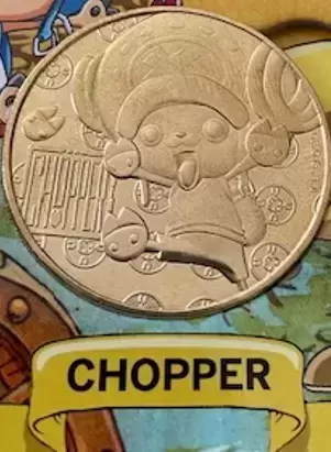 Mini-médailles One Piece 25ème Anniversaire - Chopper (or)