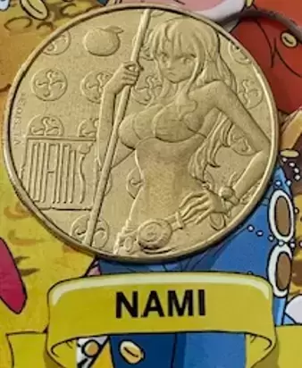 Mini-médailles One Piece 25ème Anniversaire - Nami (or)