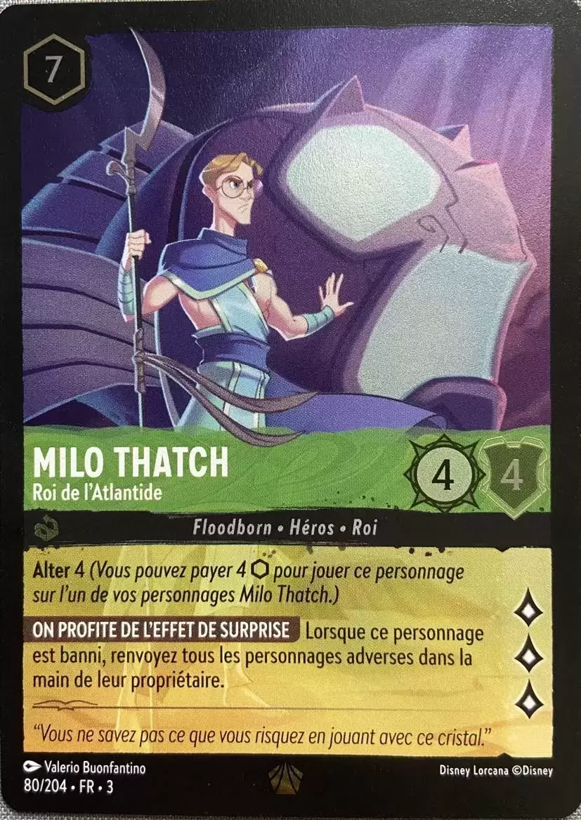 Les Terres d\'Encres - Chapitre 3 - Milo Thatch - Roi de l\'Atlantide - Brillante