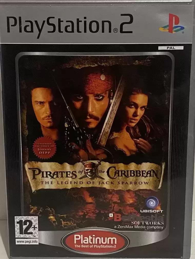 PS2 Games - Pirates of Caribbean the legend of Jack Sparrow - Platinum