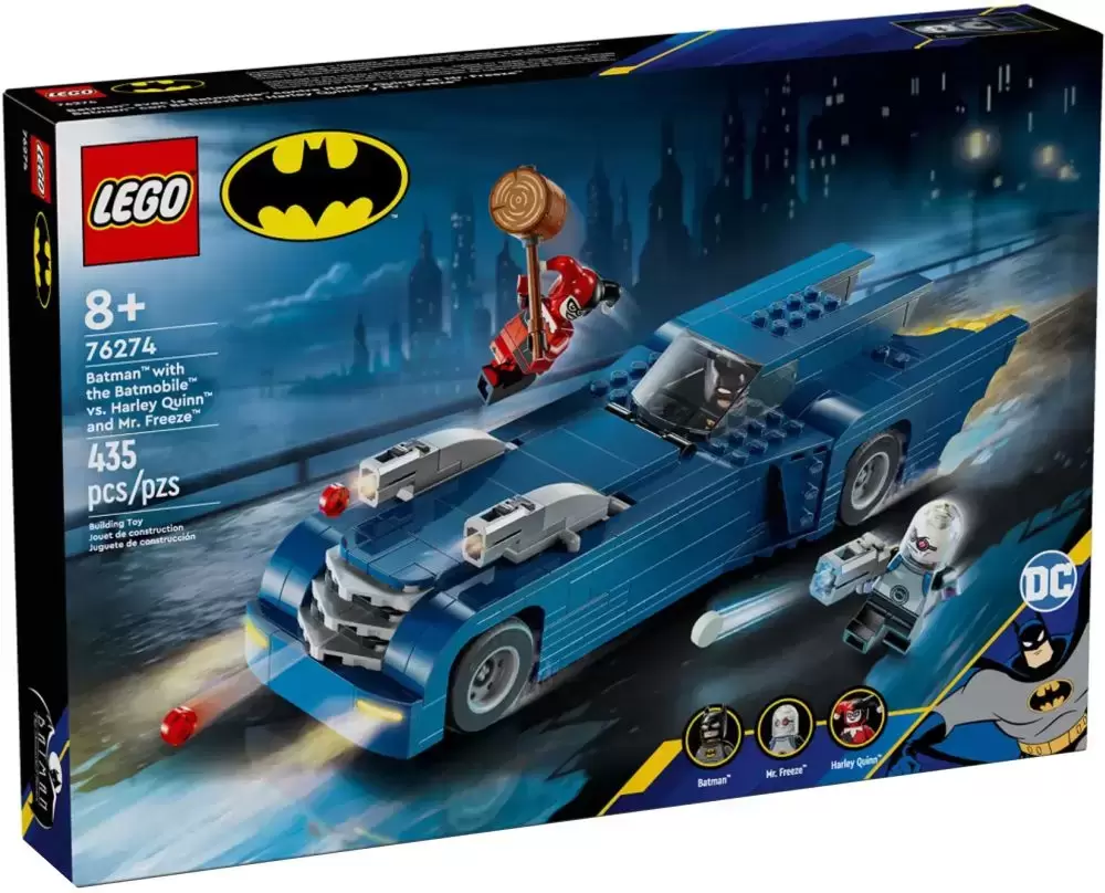 LEGO DC Comics Super Heroes - Batman with the Batmobile vs Harley Quinn and Mr. Freeze