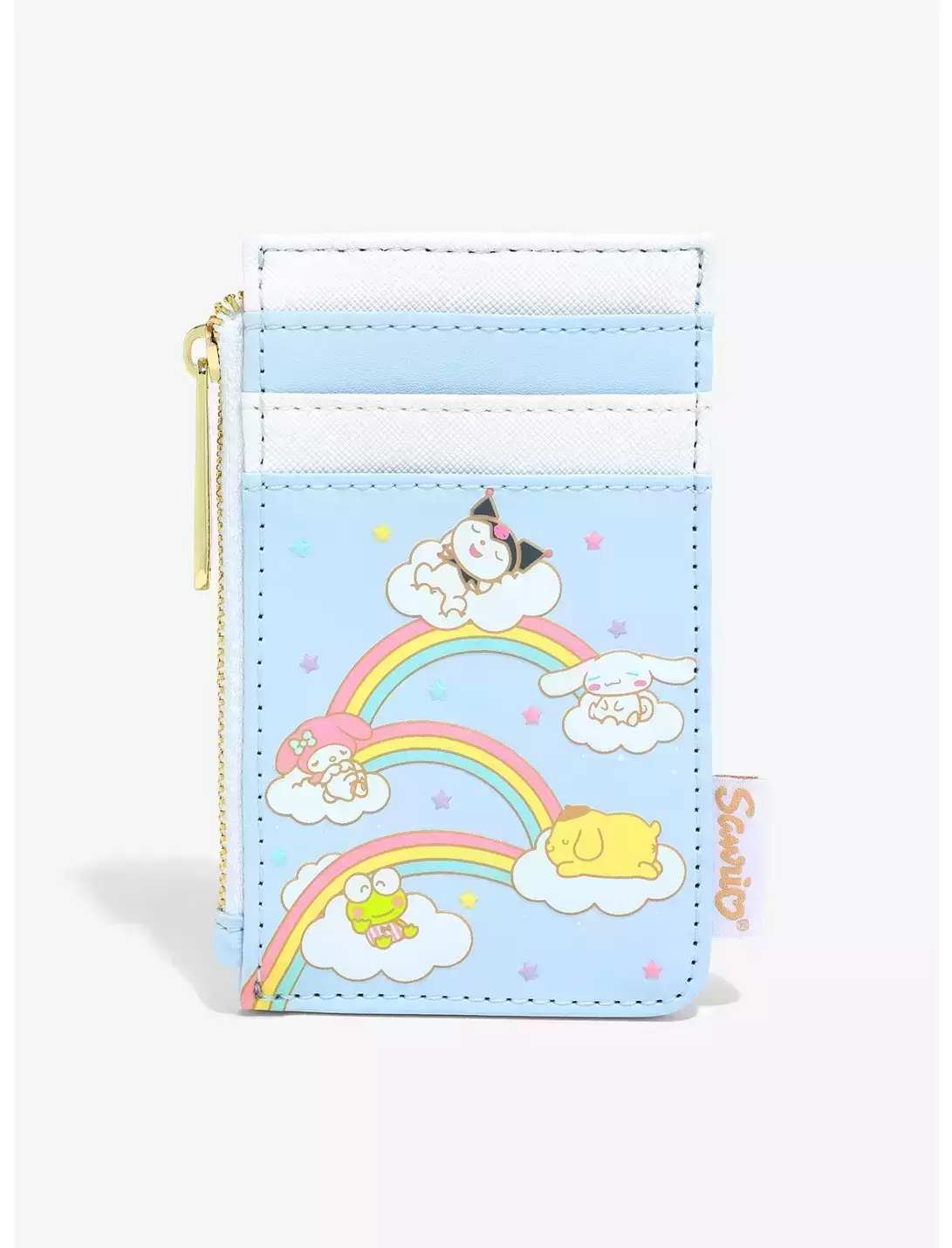 Loungefly - Hello Kitty and Friends Rainbow Clouds Cardholder - BoxLunch Exclusive