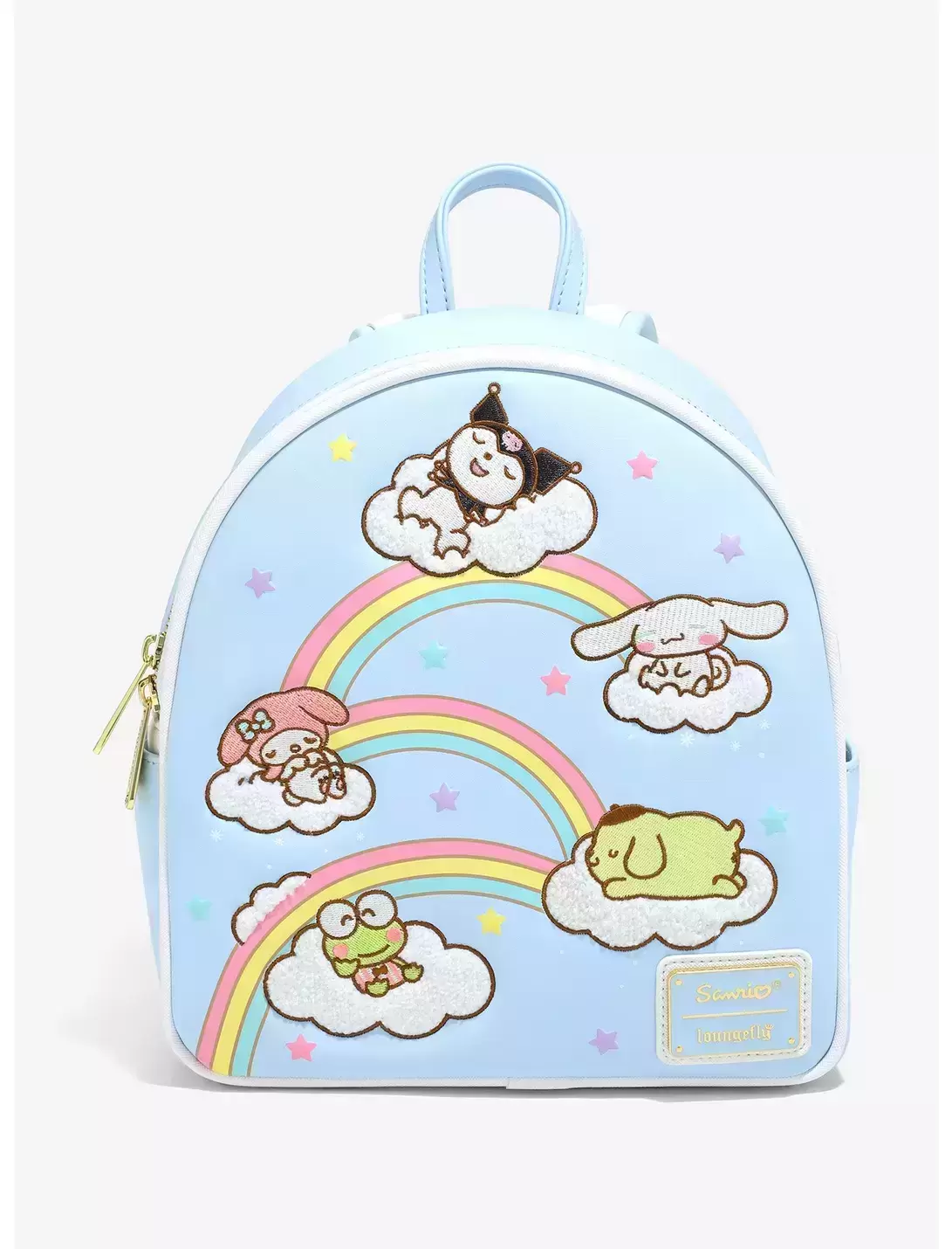 Loungefly - Hello Kitty and Friends Rainbow Clouds Mini Backpack - BoxLunch Exclusive