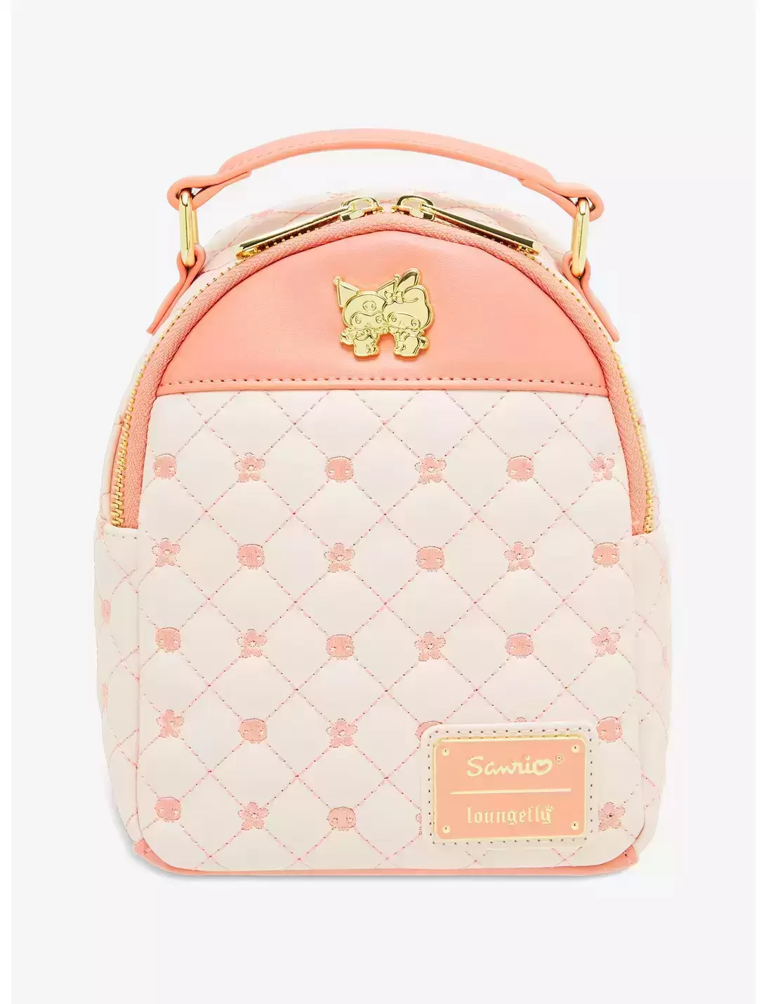 Loungefly - Kuromi & My Melody Quilt Pattern Mini Backpack - BoxLunch Exclusive