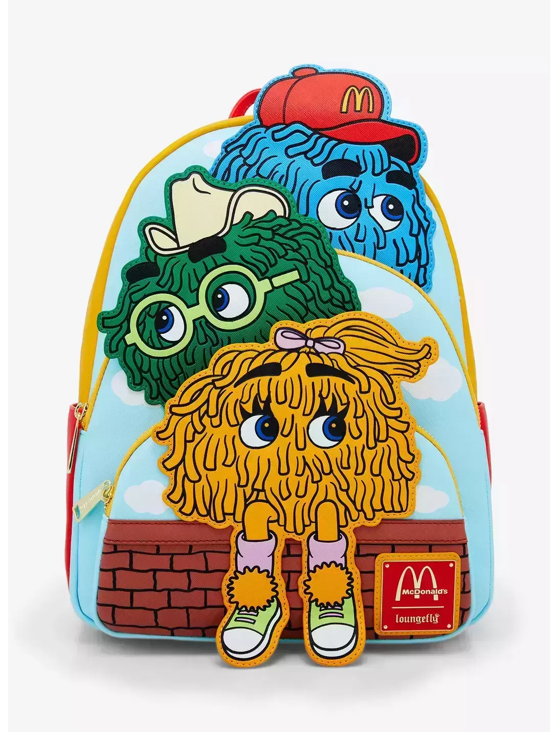 Loungefly - Loungefly McDonald\'s Fry Guys Tiered Pocket Mini Backpack