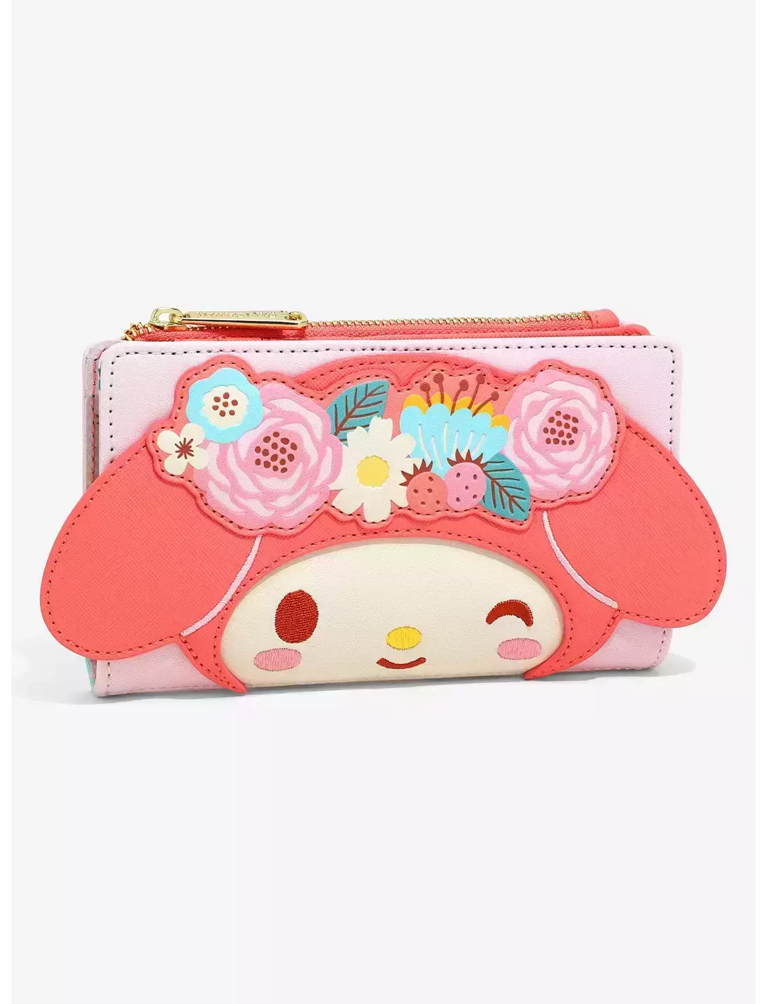 Loungefly - My Melody Floral Figural Wallet - BoxLunch Exclusive