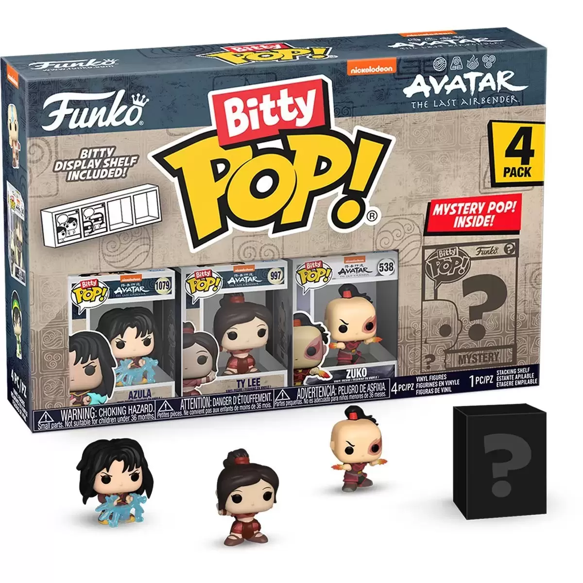 Bitty POP! - Avatar The Last Airbender - Azula, Ty Lee, Zuko & Mystery