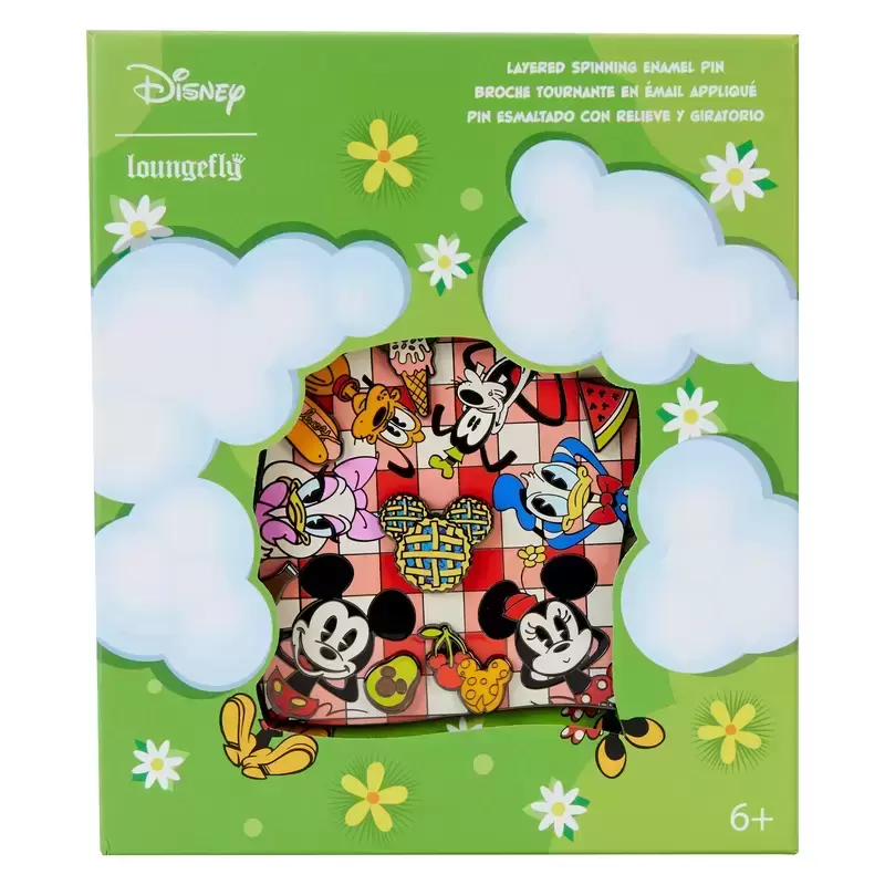 Loungefly and Boxlunch Pins - Mickey & Friends Picnic Blanket 3\