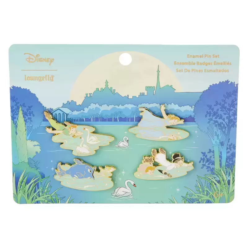 Loungefly and Boxlunch Pins - Peter Pan You Can Fly 4-Piece Pin Set