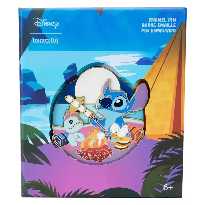 Loungefly and Boxlunch Pins - Stitch Camping Cuties 3\
