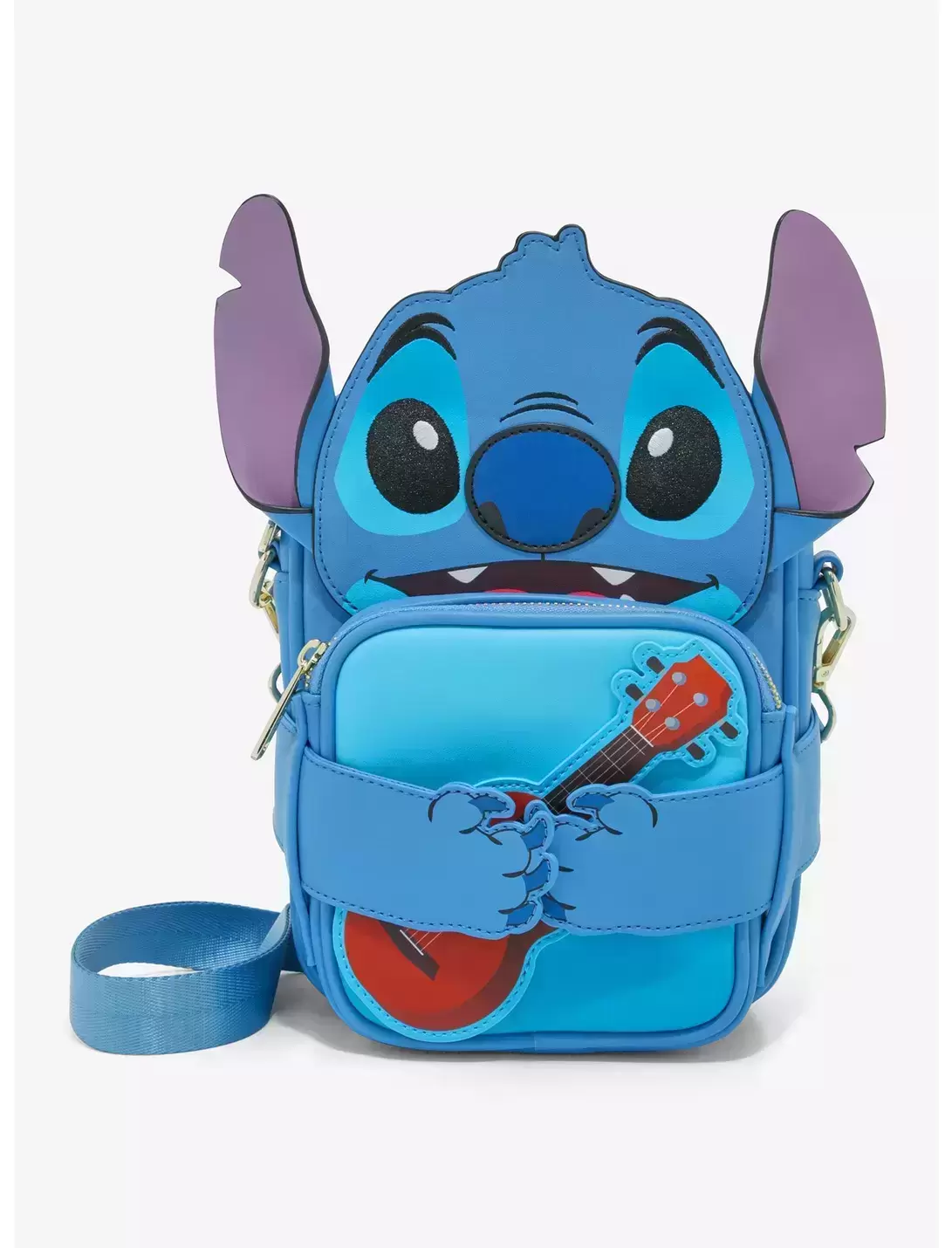 Loungefly - Disney Lilo & Stitch Ukulele Figural Crossbody Bag