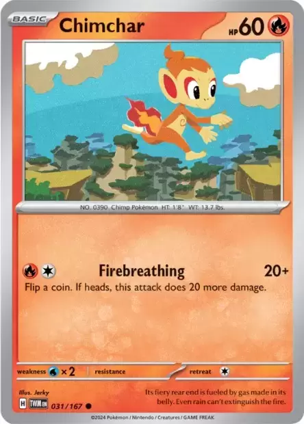Twilight Mascarade - TWMEN - Chimchar