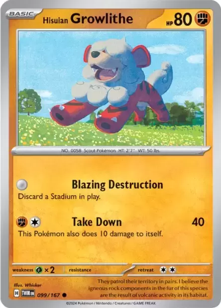 Twilight Mascarade - TWMEN - Hisuian Growlithe