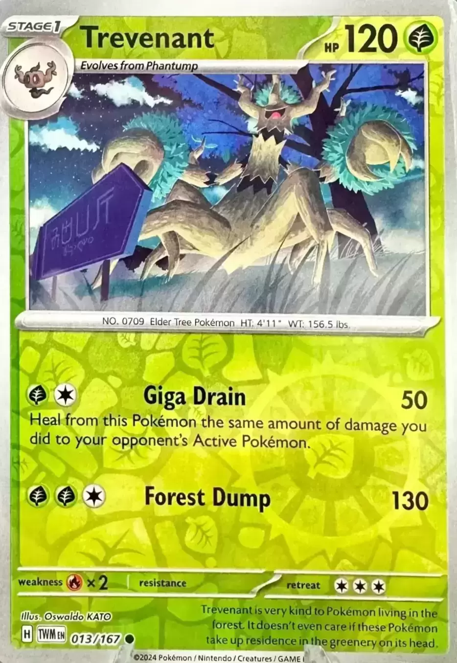 Twilight Mascarade - TWMEN - Trevenant Reverse