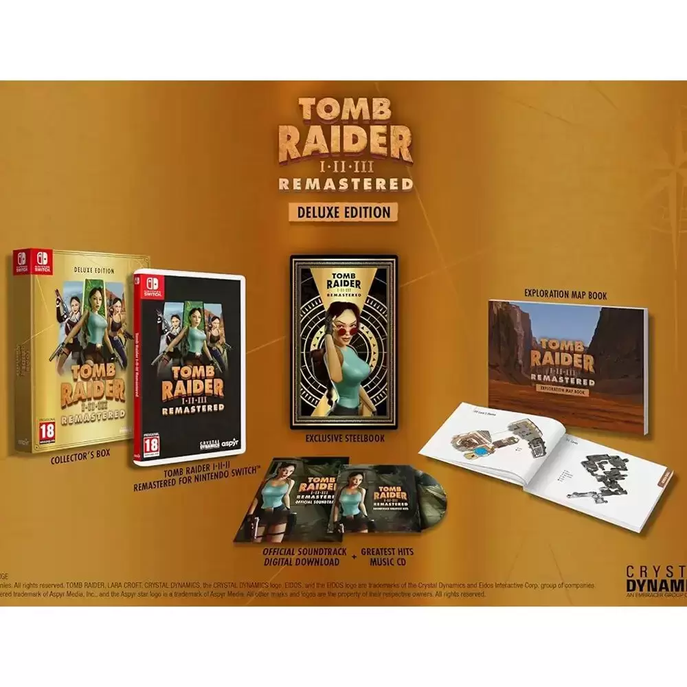 Jeux Nintendo Switch - Tomb Raider I-III Remastered Deluxe Edition