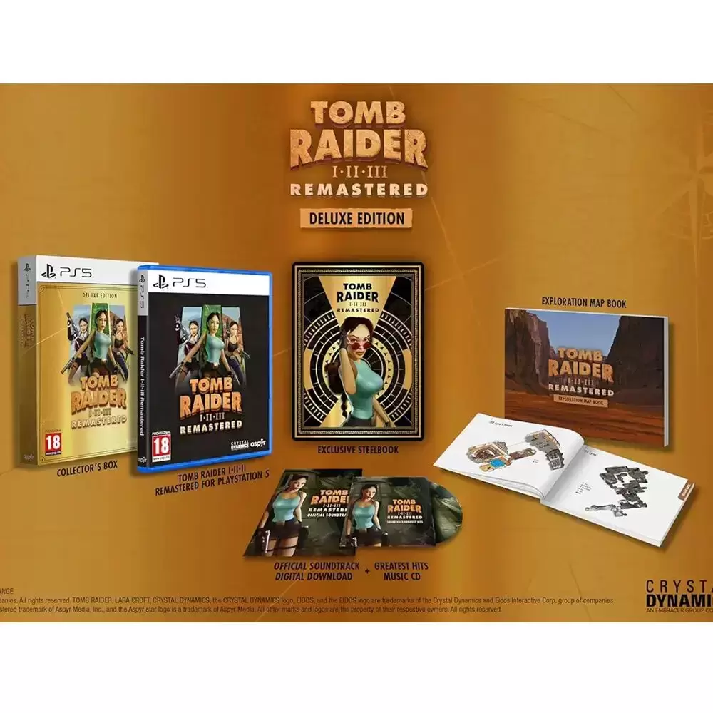 PS5 Games - Tomb Raider I-III Remastered - Deluxe Edition
