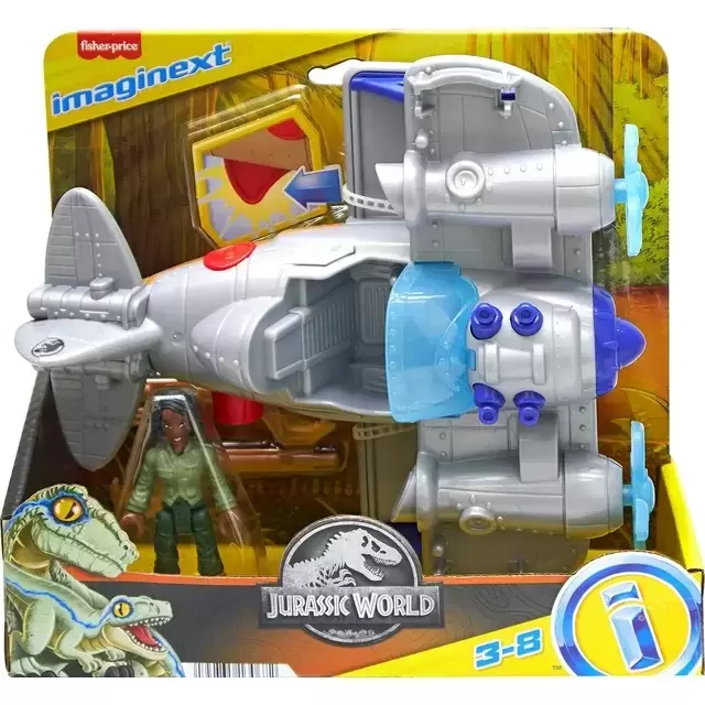 Imaginext Jurassic World - Kayla Watts Figure & Toy Plane