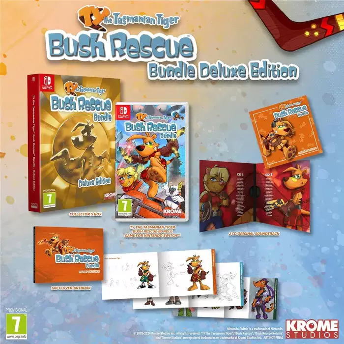 Nintendo Switch Games - Ty The Tasmanian Tiger Bush Rescue Bundle Deluxe Edition