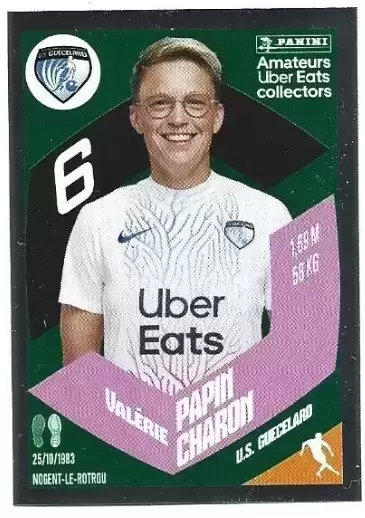 Foot 2024 Ligue 1 Uber Eats - Valérie Papin Charon - US Guécélard - Amateurs Uber Eats Collectors