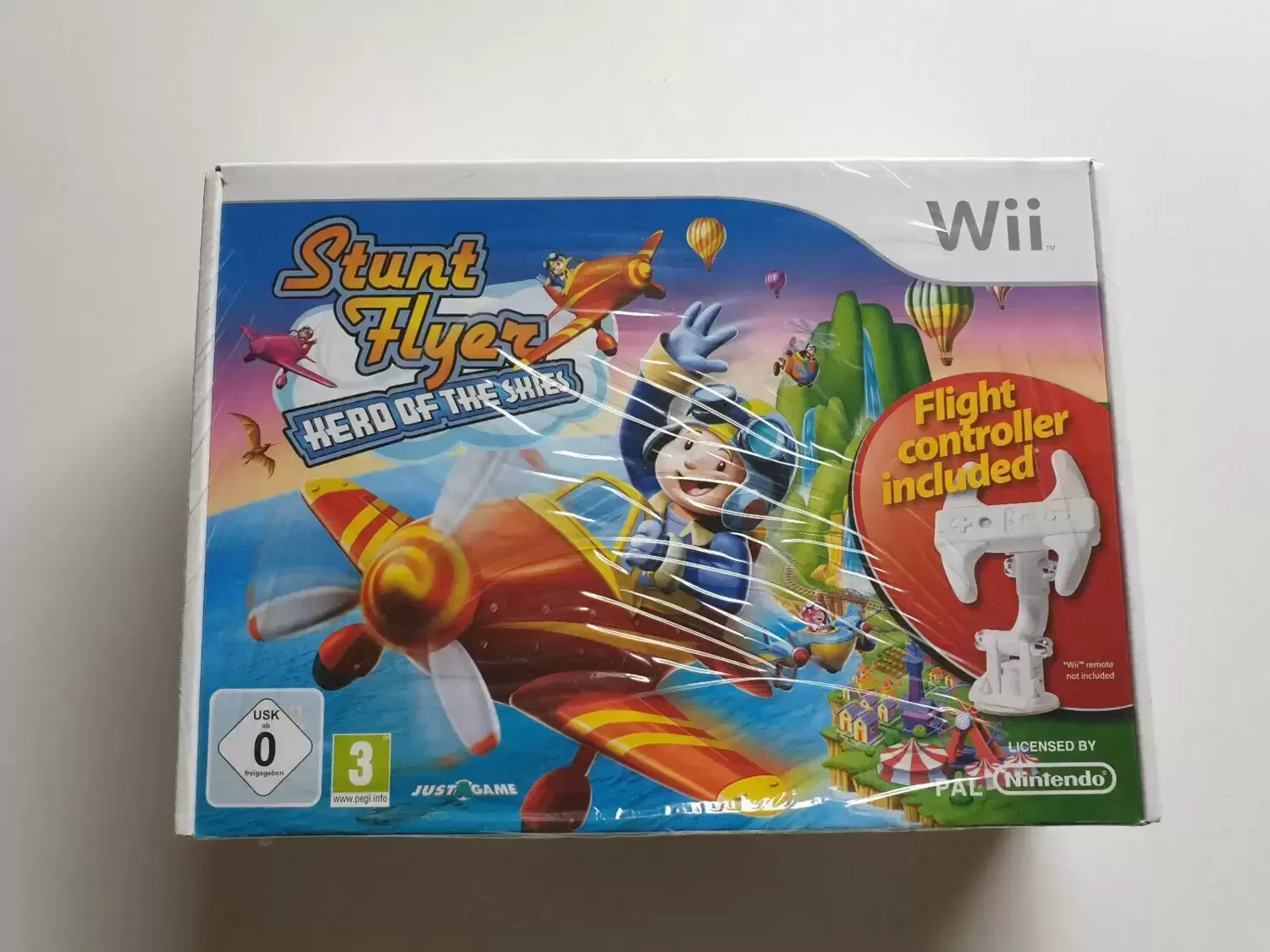 Wii Stuff - Pack Stunt Flyer Hero of the Skies + Manche Pilotage
