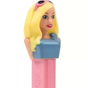 PEZ - Barbie with sunglasses blue dress