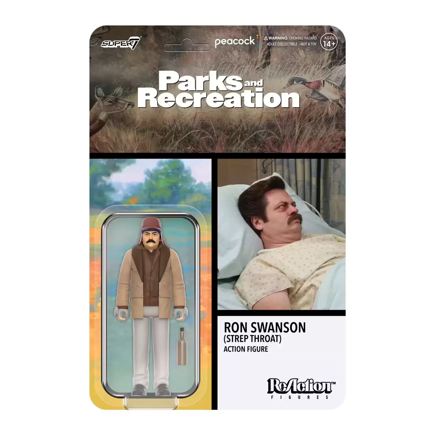 ReAction Figures - Parks and Recreation - Ron Swanson (Step Throat)
