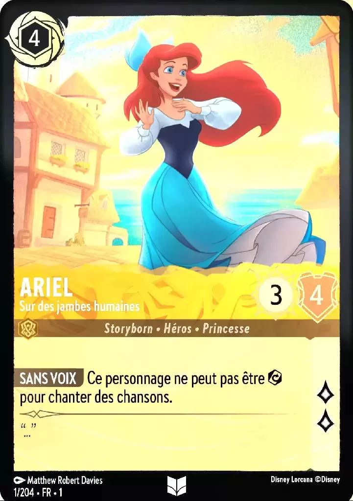 Premier chapitre - Ariel - Sur des jambes humaines foil