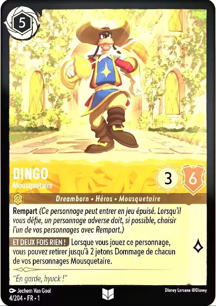 Premier chapitre - Dingo - Mousquetaire - Brillante