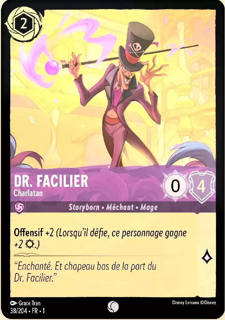 Premier chapitre - Dr. Facilier - Charlatan - Brillante