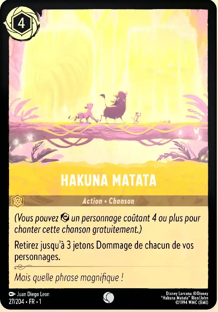 Premier chapitre - Hakuna Matata - Brillante