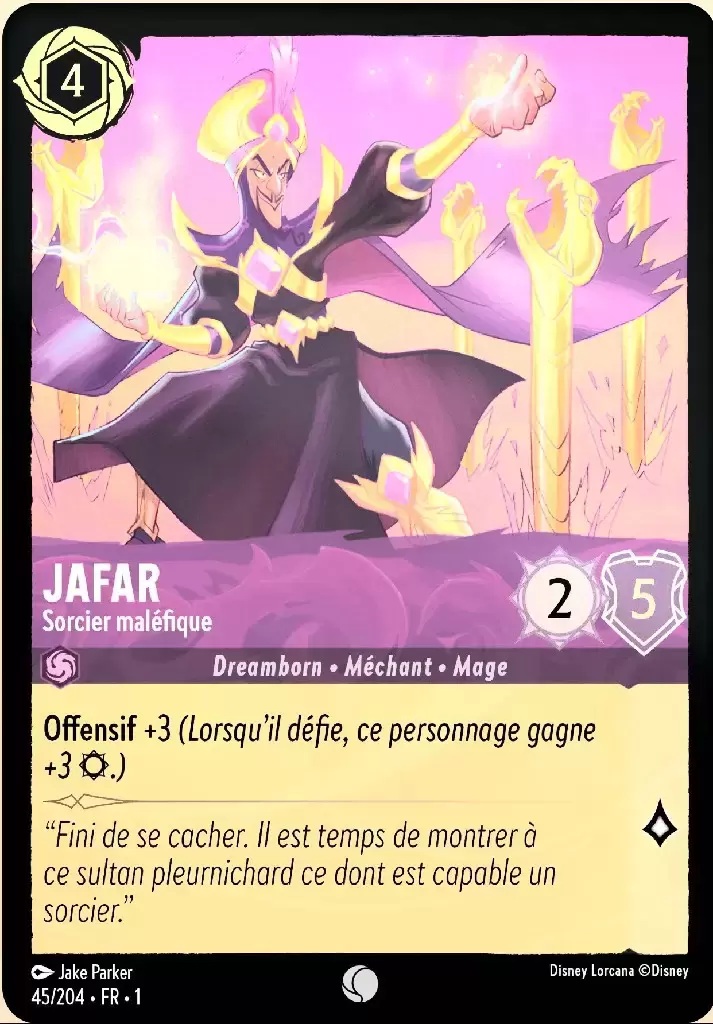 Premier chapitre - Jafar - Sorcier maléfique - Brillante