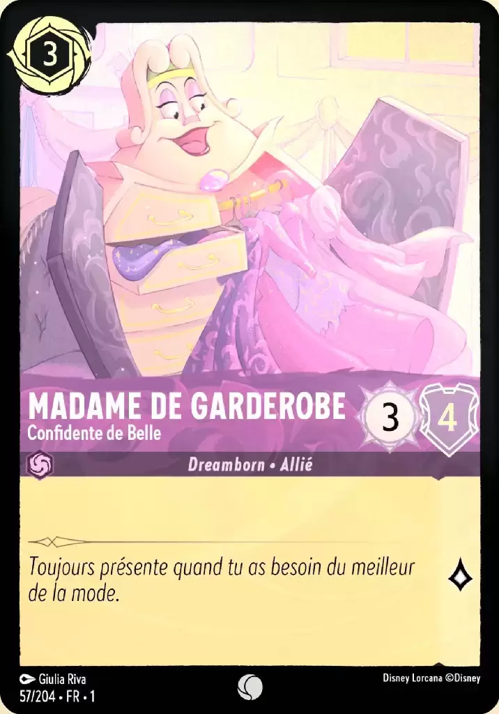 Premier chapitre - Madame de Garderobe - Confidente de Belle - Brillante