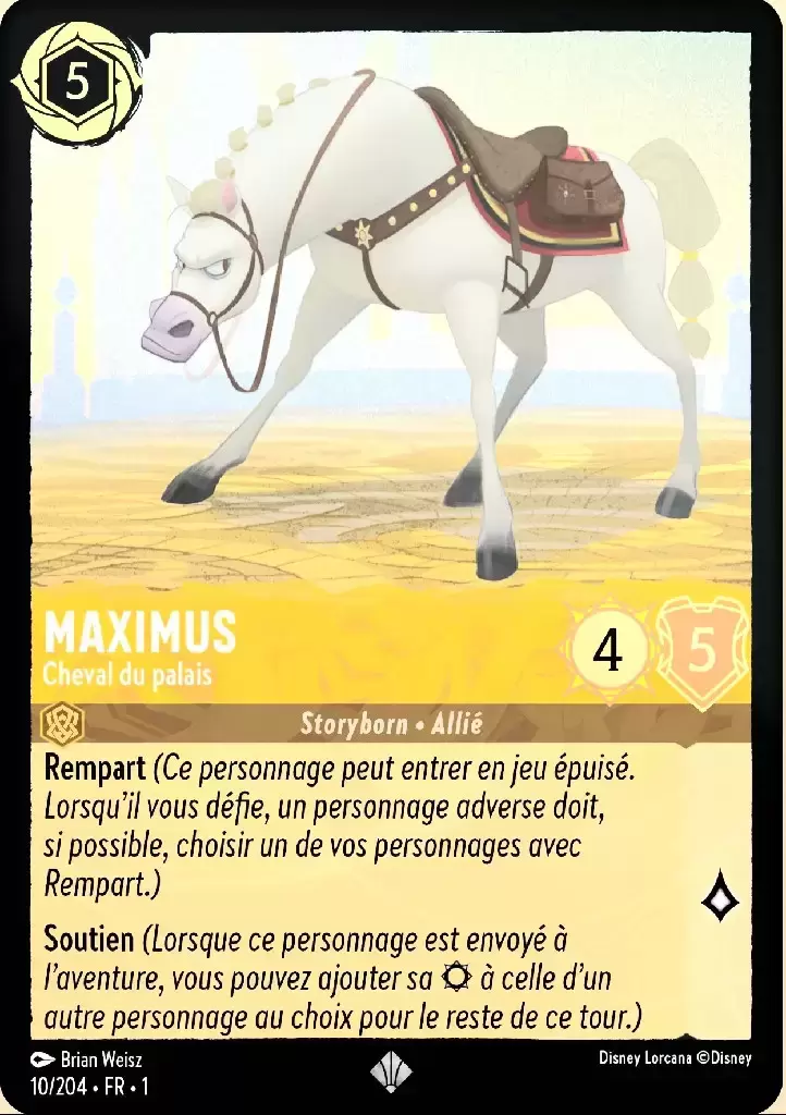 Premier chapitre - Maximus - Cheval du palais - Brillante