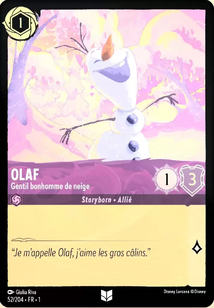 Premier chapitre - Olaf - Gentil bonhomme de neige - Brillante