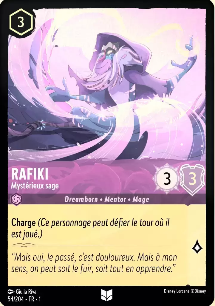 Premier chapitre - Rafiki - Mystérieux sage - Brillante