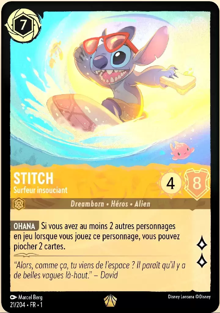 Premier chapitre - Stitch - Surfeur insouciant - Brillante