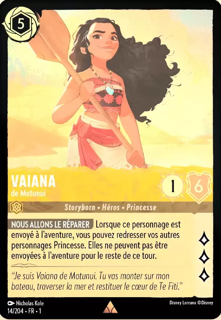 Premier chapitre - Vaiana de Motunui - Brillante