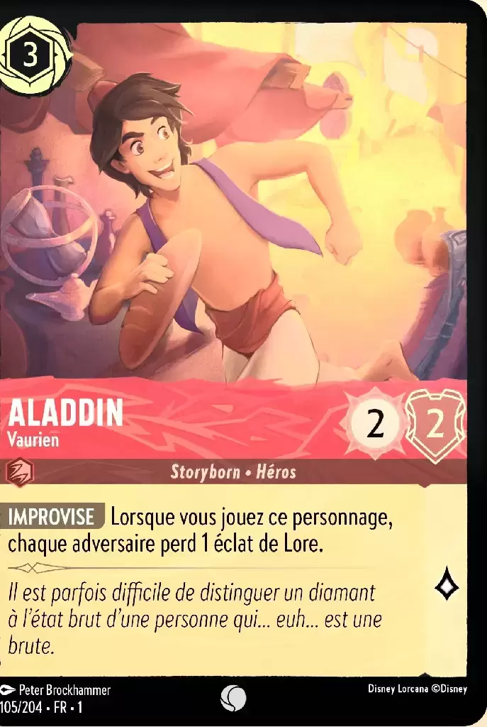 Premier chapitre - Aladdin - Vaurien - Brillante