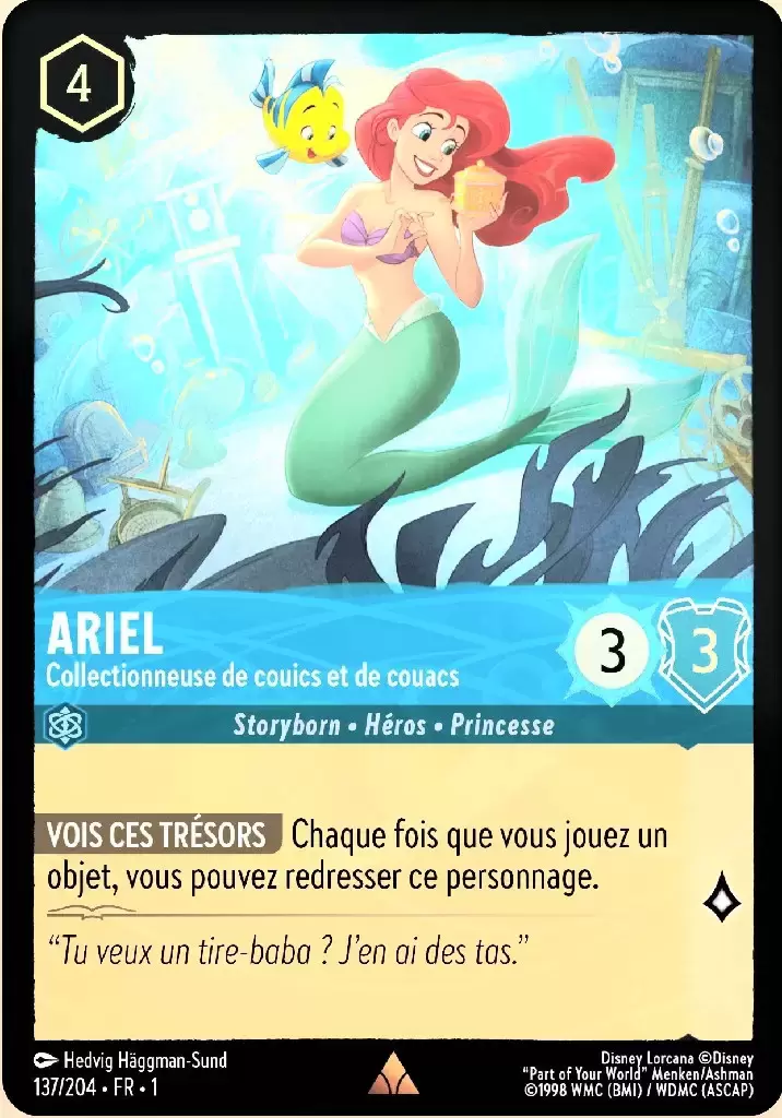 Premier chapitre - Ariel - Collectionneuse de couics et de couacs - Brillante