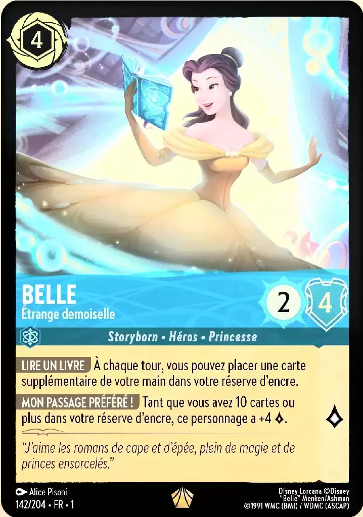 Premier chapitre - Belle - Étrange demoiselle - Brillante